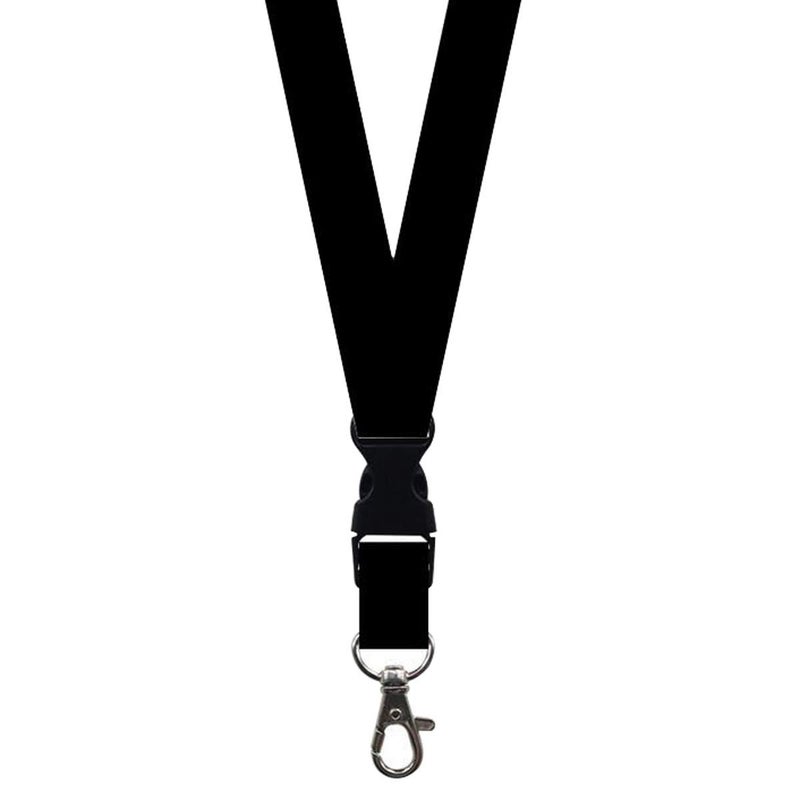 magpross 5 Pack Neck Safety Lanyards Detachable Buckle Enhanced Model Hook Breakaway Strap Quick Release Lanyard for ID Badge Holders,Key,Women Men Cell Phones USB Whistles - Black - Image 2